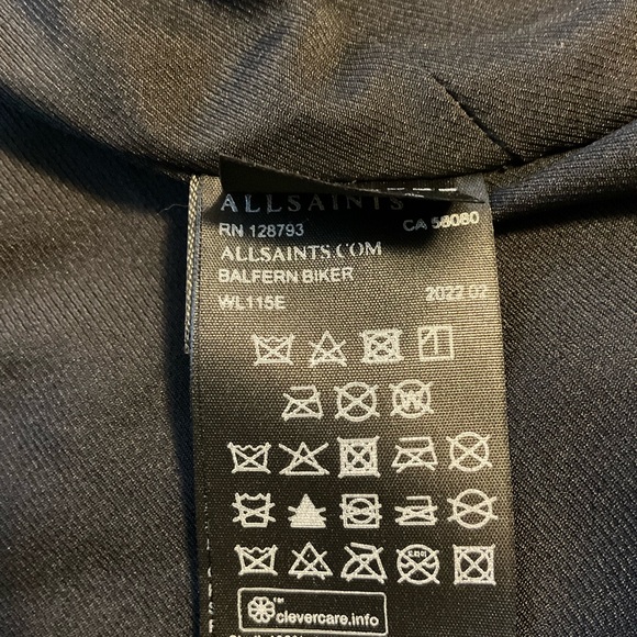 All Saints Balfern Leather Jacket Size US 8. Perfect condition. Rarely worn. - Picture 5 of 7